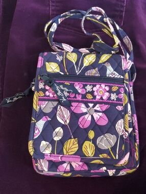Vera Bradley Floral Nightingale Crossbody Purse NWOT